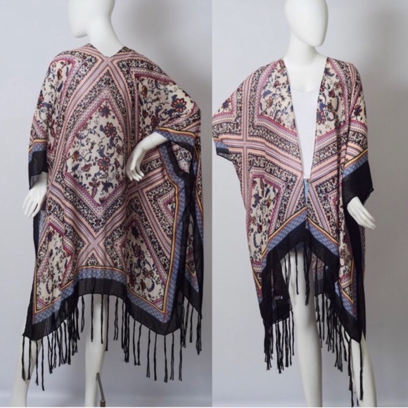 🎉Host Pick 🎉Boho Printed Duster Kimono - Picture 3 of 4